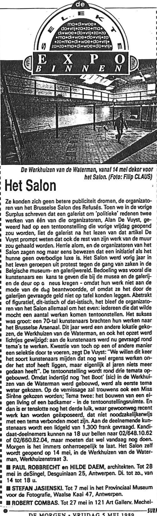 Salon de Refus&eacute;s Brussel 1989